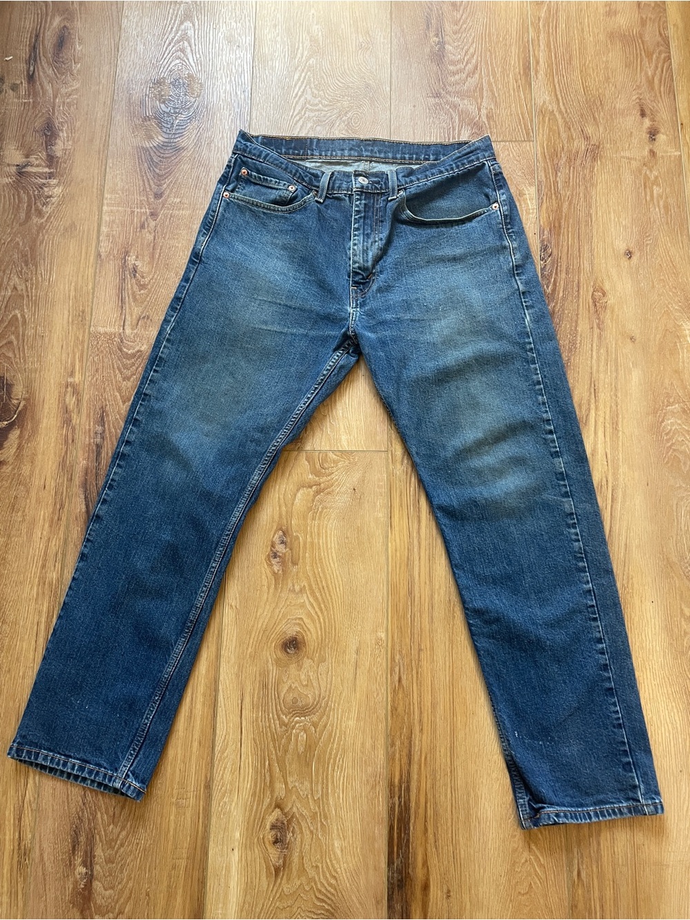 Levi's Dark Blue Straight Leg Jeans
